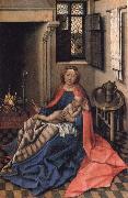 Robert Campin Virgin and Child at the Fireside oil on canvas